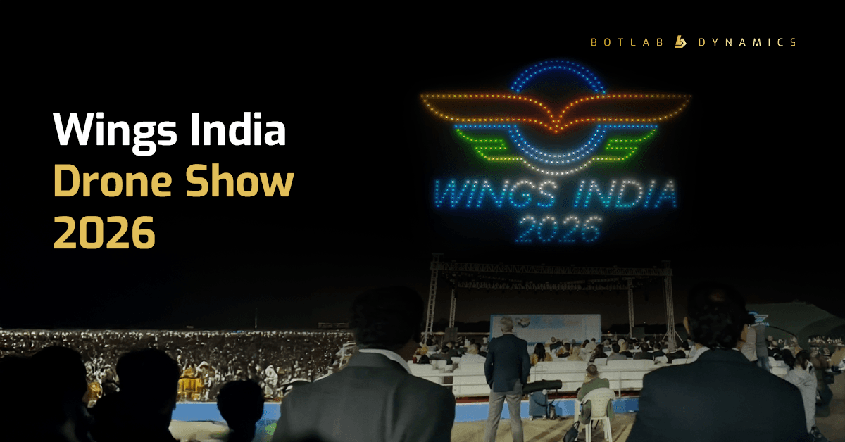 BotLab Dynamics Dazzles with Wings India Drone Show 2026