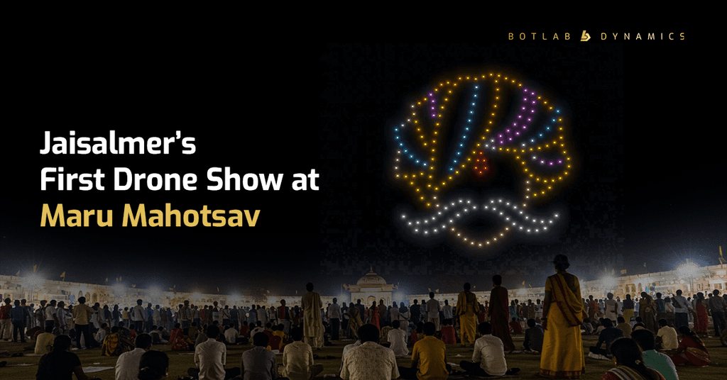 Jaisalmer First-Ever Drone Show Lights Up Maru Mahotsav