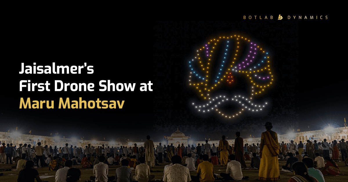 Jaisalmer First-Ever Drone Show Lights Up Maru Mahotsav