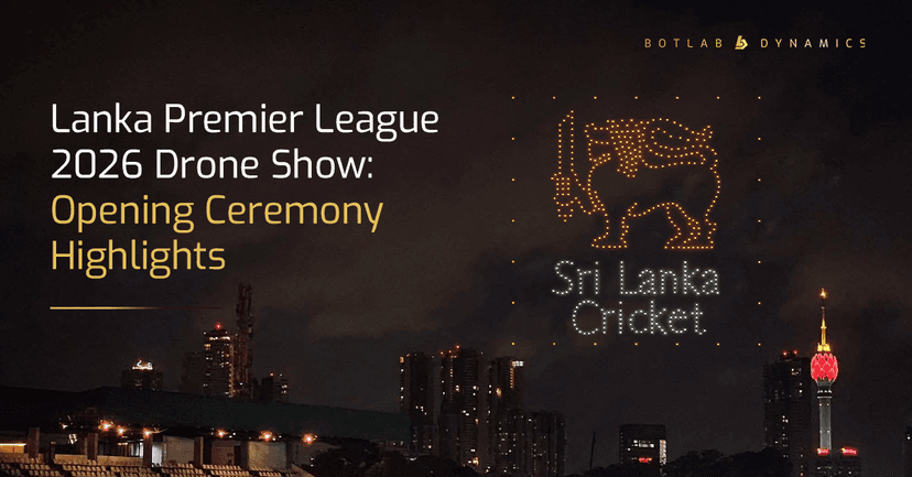 LPL 2026 Opening Ceremony Drone Show in Sri Lanka