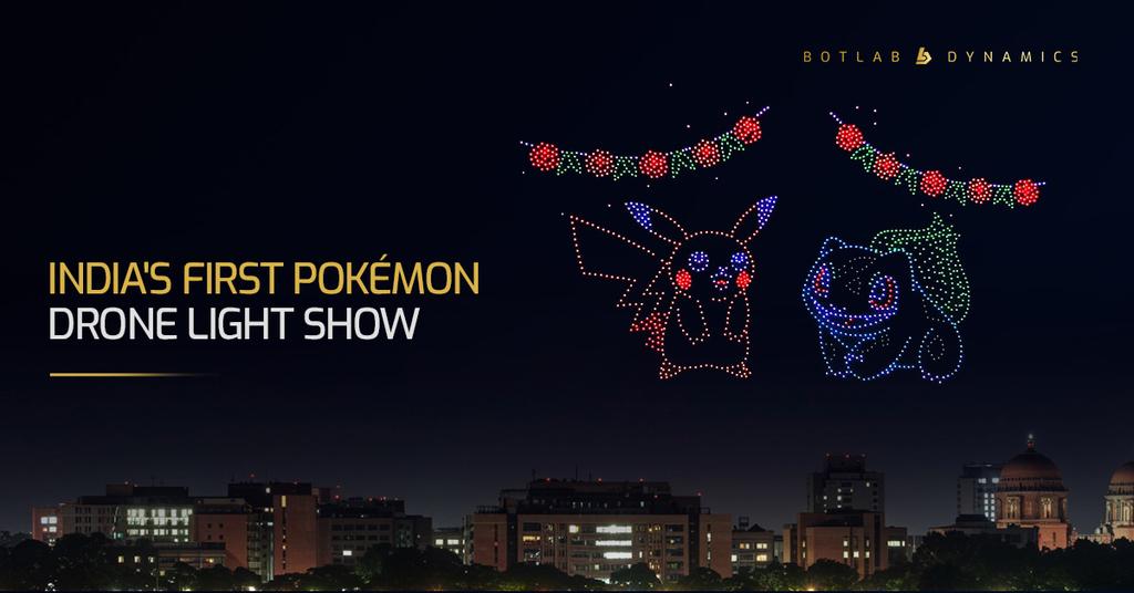 Pokémon Showdown at IIT Bombay Techfest: India’s First Pokémon Drone Light Show Takes Flight