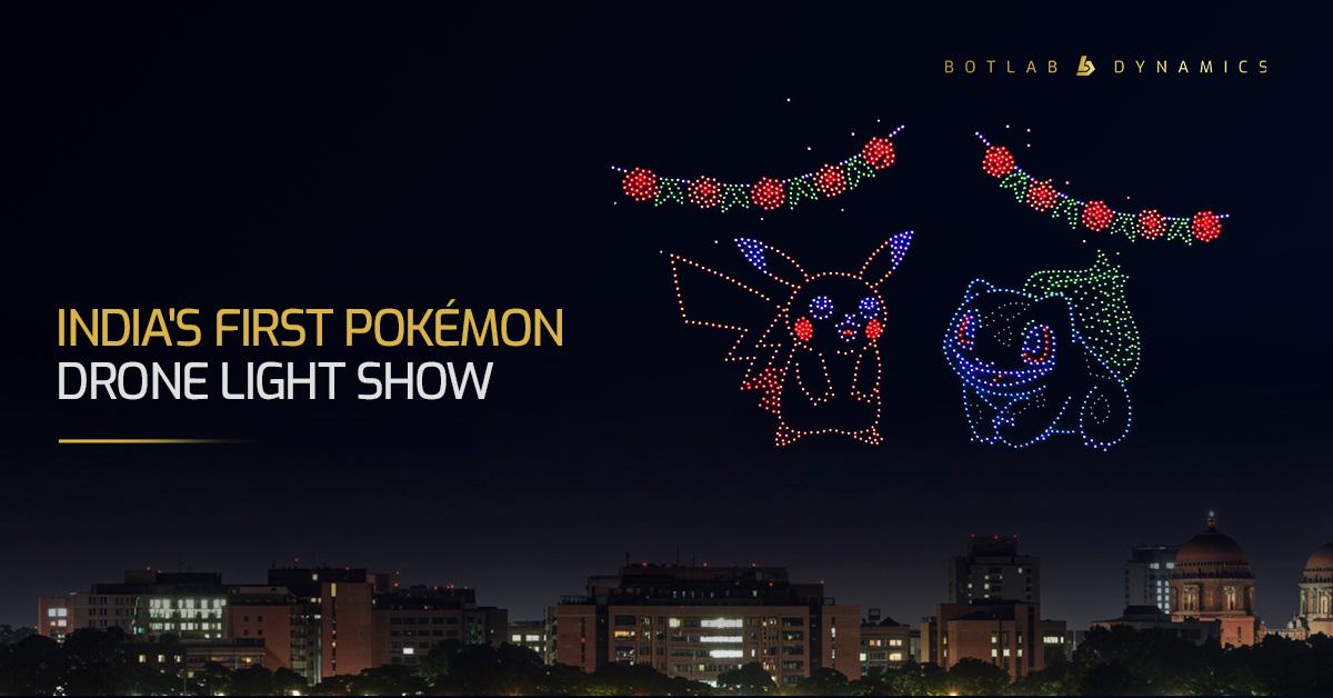 Pokémon Showdown at IIT Bombay Techfest: India’s First Pokémon Drone Light Show Takes Flight