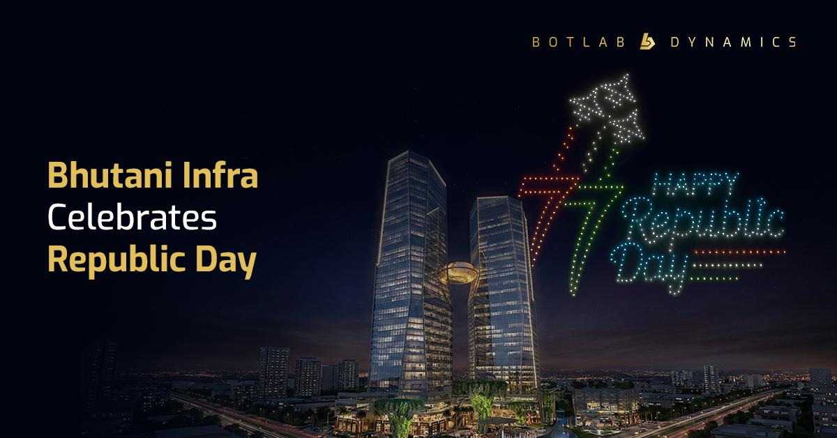 Bhutani Infra Drone Show - Republic Day Celebrations in Greater Noida