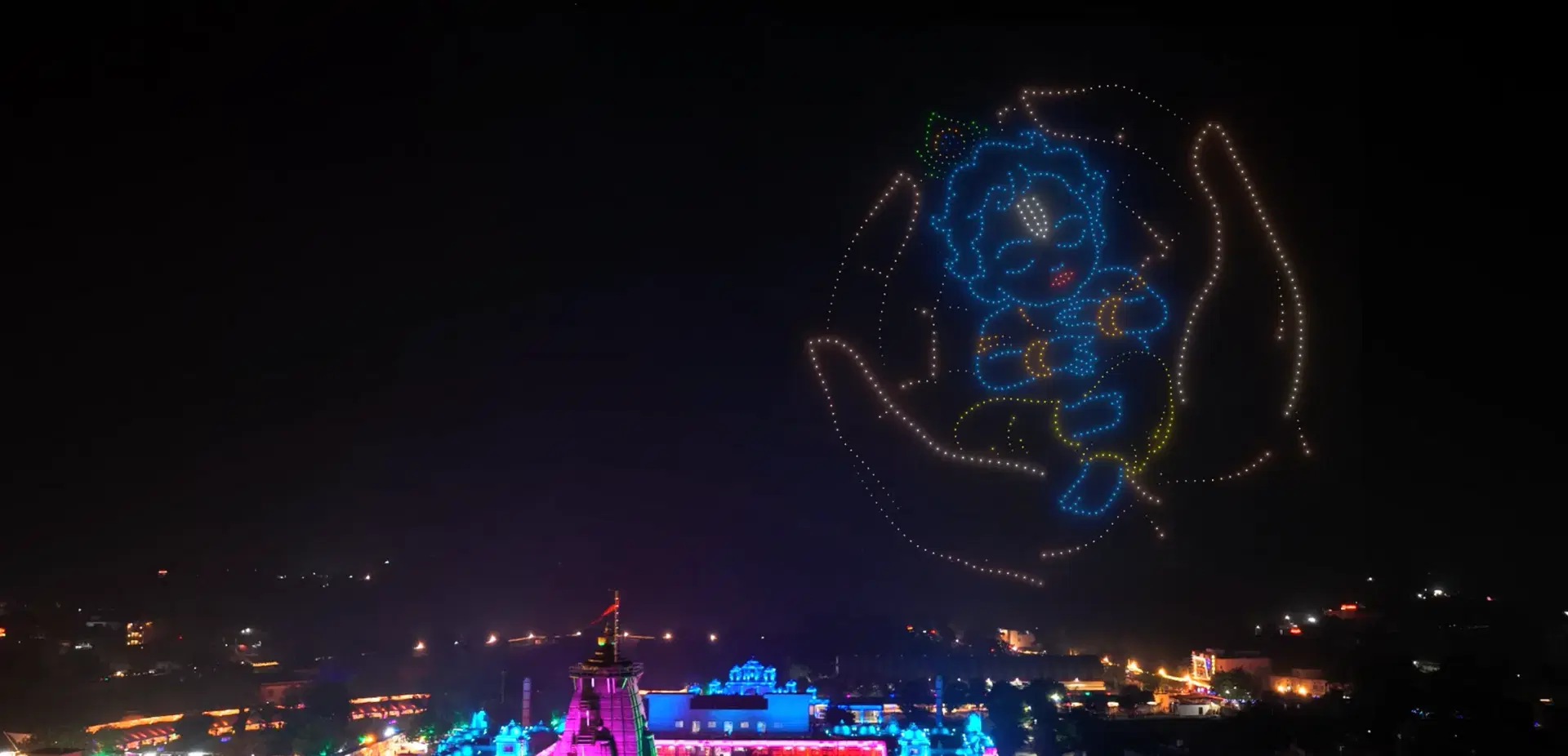 Krishna Janmashtami Drone Show at Janmabhoomi