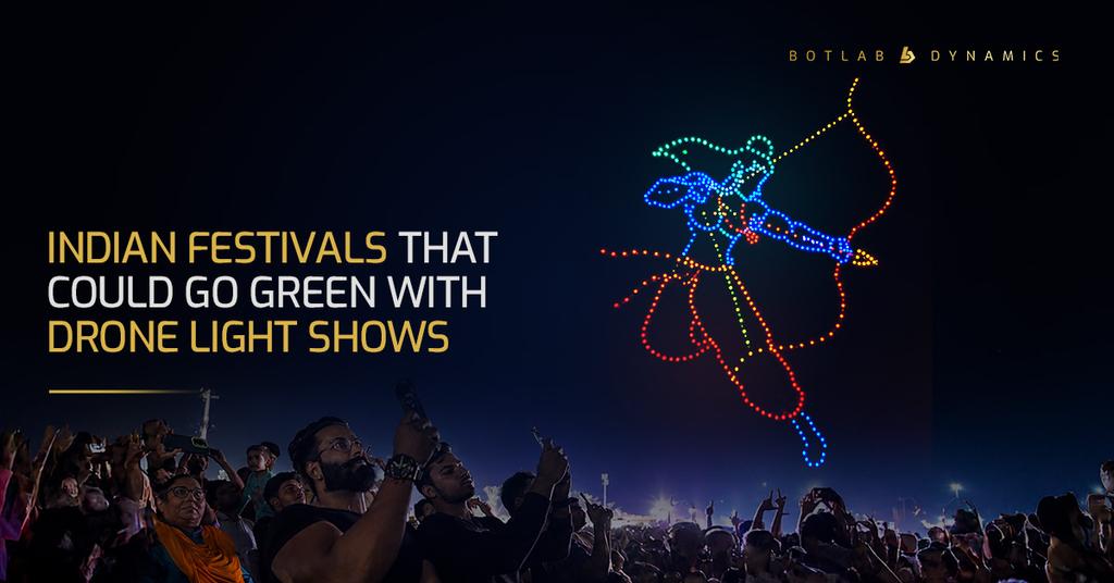 Indian Festivals That Could Go Green with Drone Light Shows
