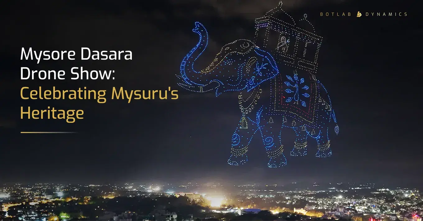How the Mysuru Dasara Drone Show Celebrates Mysuru's Cultural Heritage