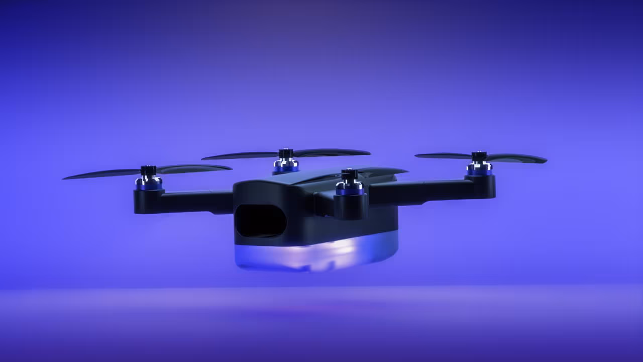 Slider showcasing a variety of drone types, including long-range, small, medium, and nano drones designed