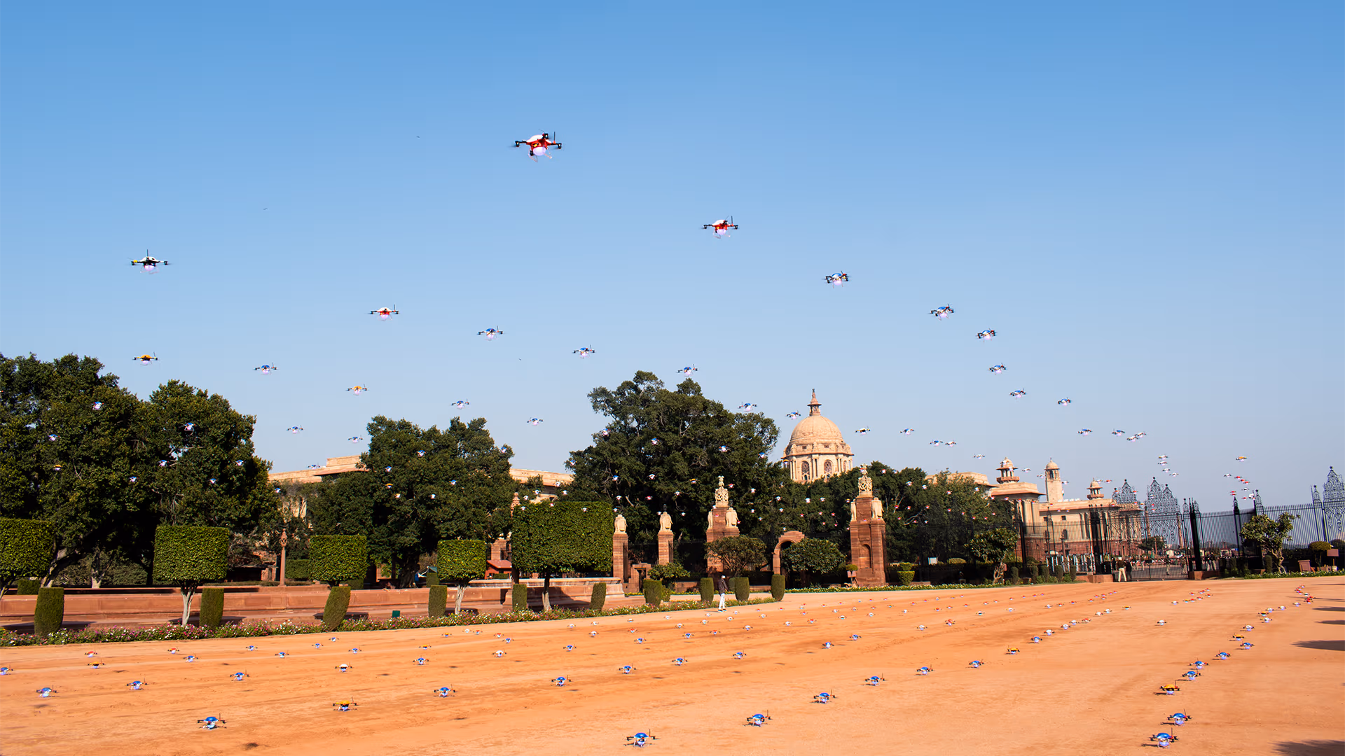 Drone Show Beating Retreat