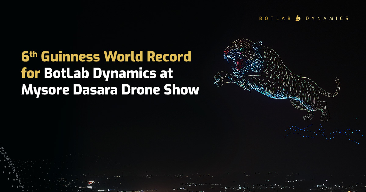 Mysore Dasara Drone Show 2025 | BotLab Dynamics