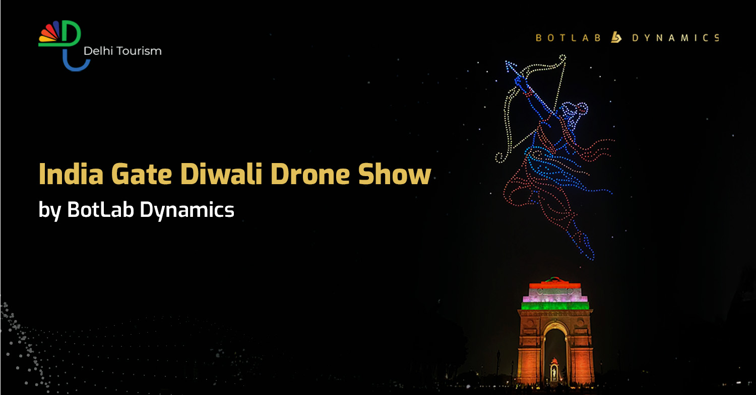 India Gate Diwali Drone Show | BotLab Dynamics