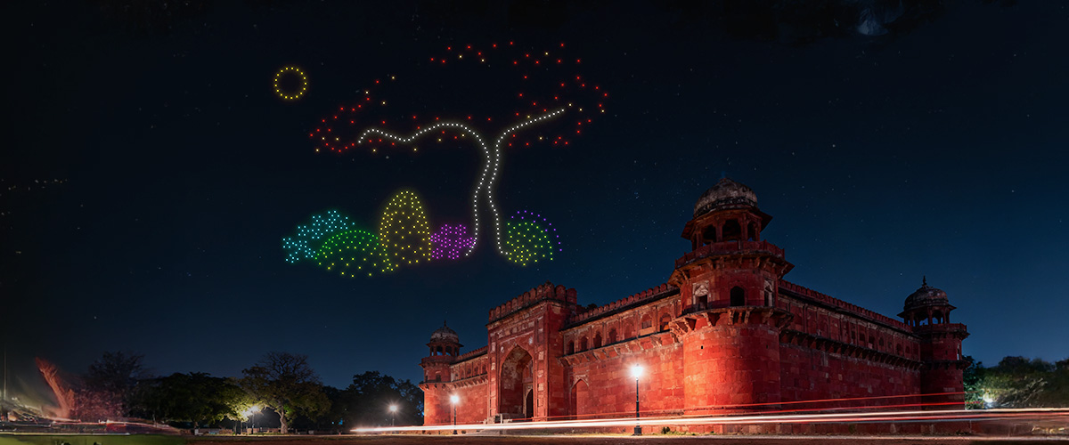 Godrej Drone Show Formation