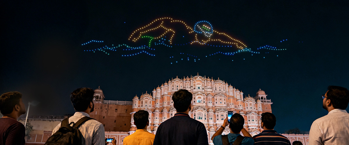 Drone Light Show for the Games Event