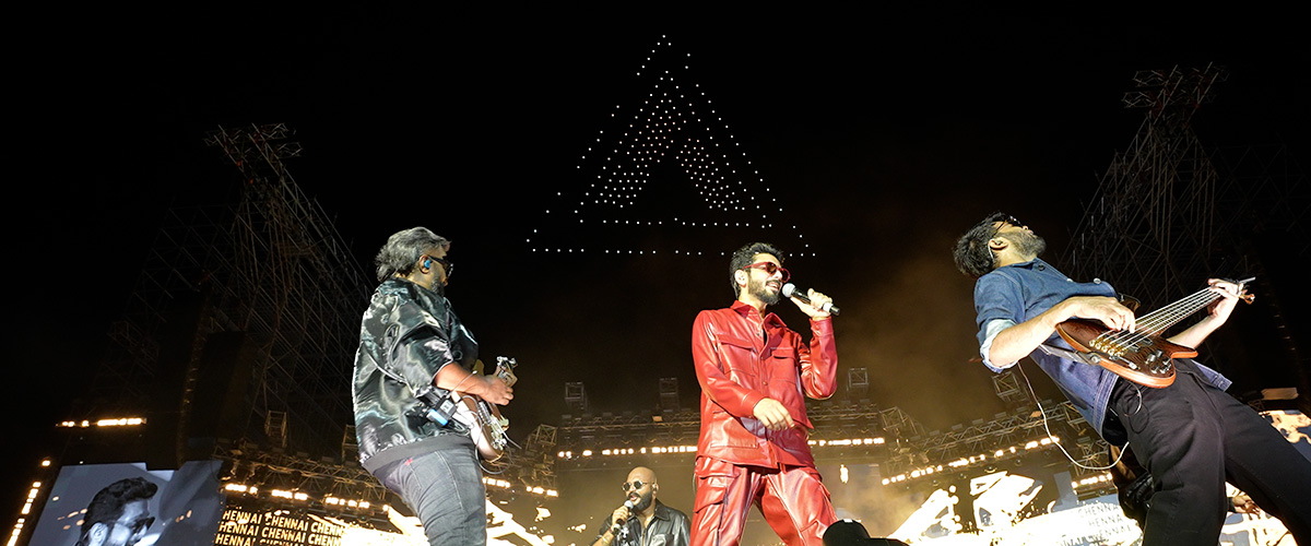 Anirudh Ravichander Hukum Drone Show
