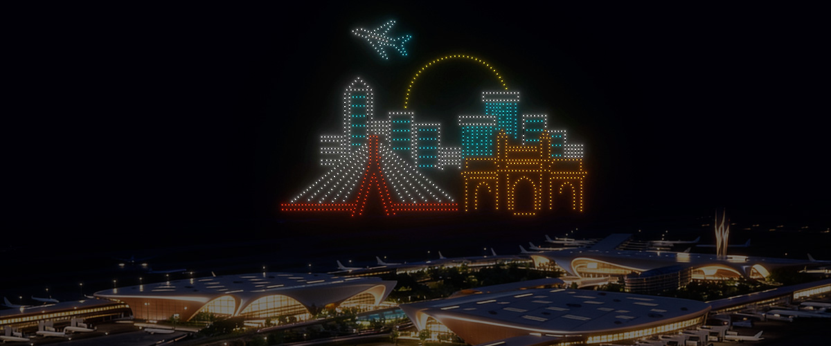 Airplane Over Mumbai’s Skyline | BotLab Dynamics