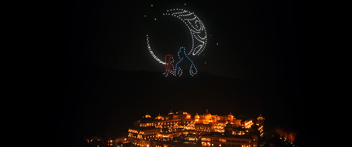 Drone Show in Indian Weddings