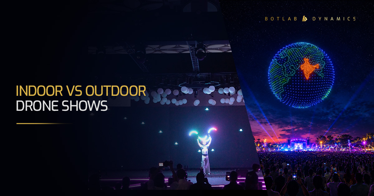 Indoor vs Outdoor Drone Show | BotLab