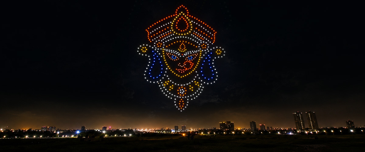 Durga Puja Drone Show | BotLab Dynamics